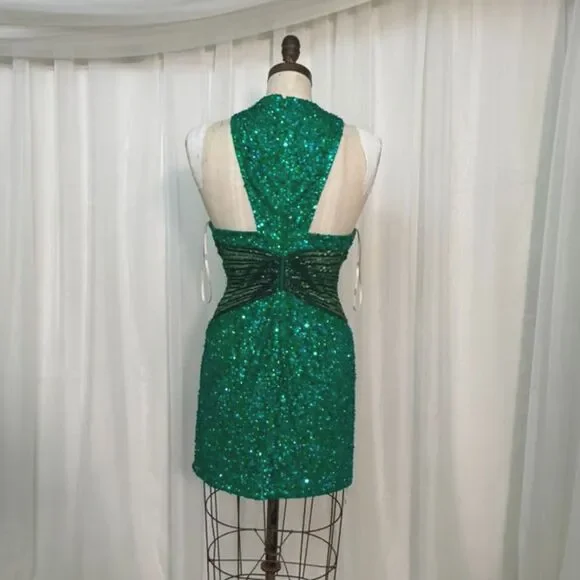 Aleta Emerald green dress - Picture 5 of 7